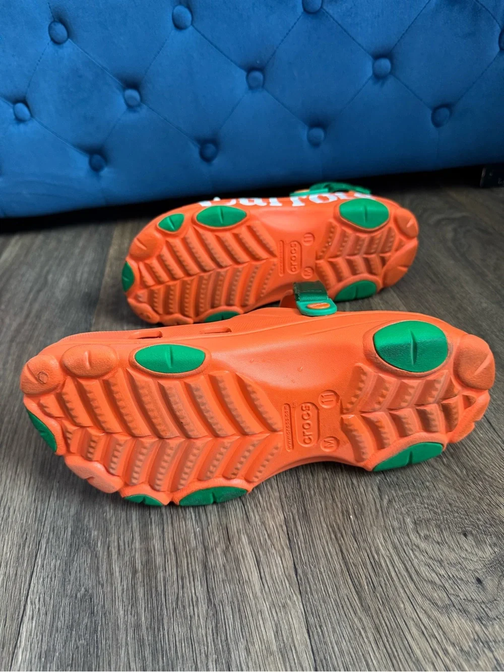 Crocs x Anwar Carrots All Terrain Orange Green Adjustable Strap Men's US 11
